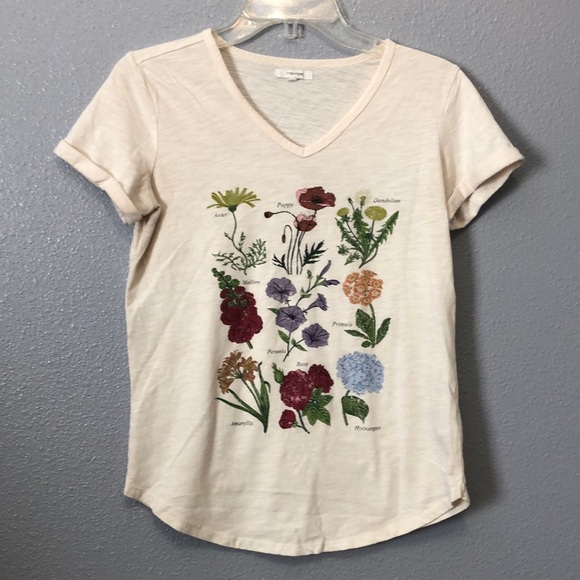 Maurices mixed flower graphic tee Women's S botanical floral cottagecore garden - Picture 2 of 13